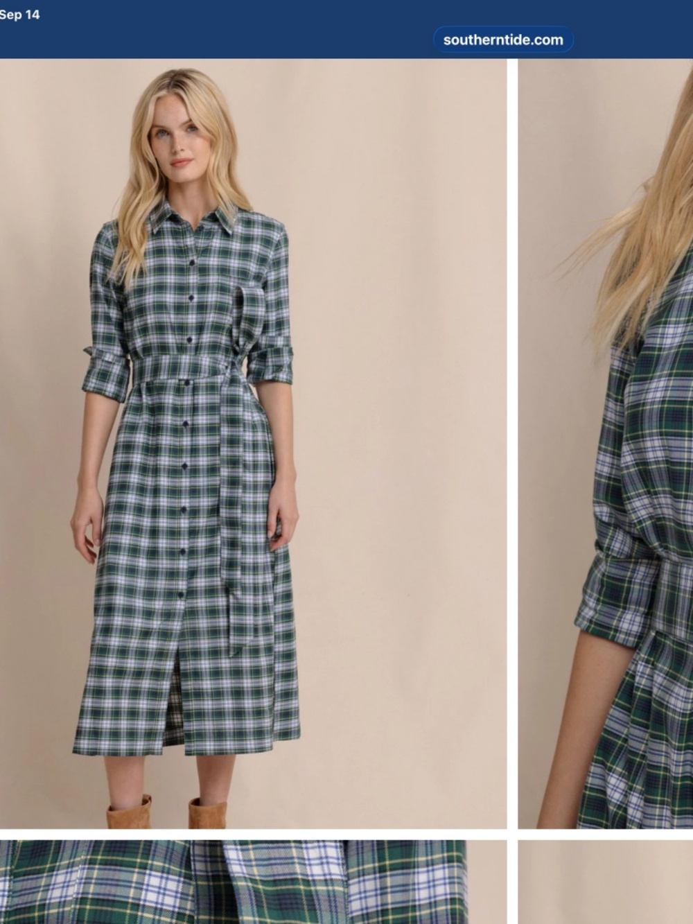 Southern Tide Midi Dress with tags